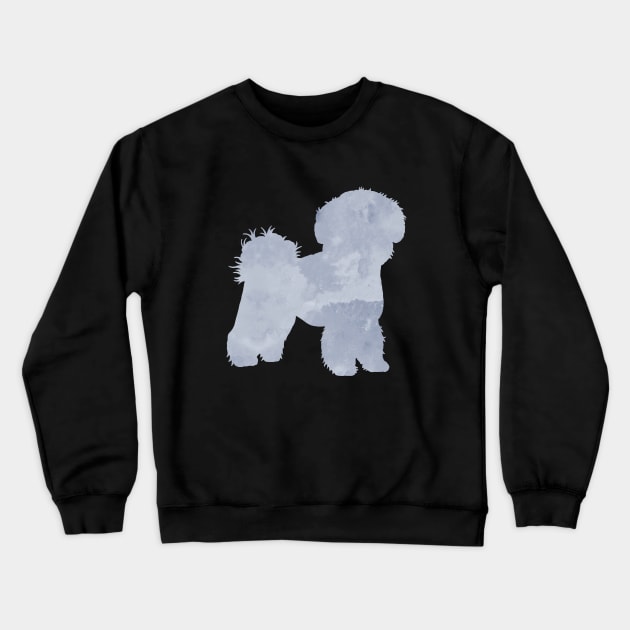 Bichon Frise Dog Art Artwork Painting Crewneck Sweatshirt by TheJollyMarten